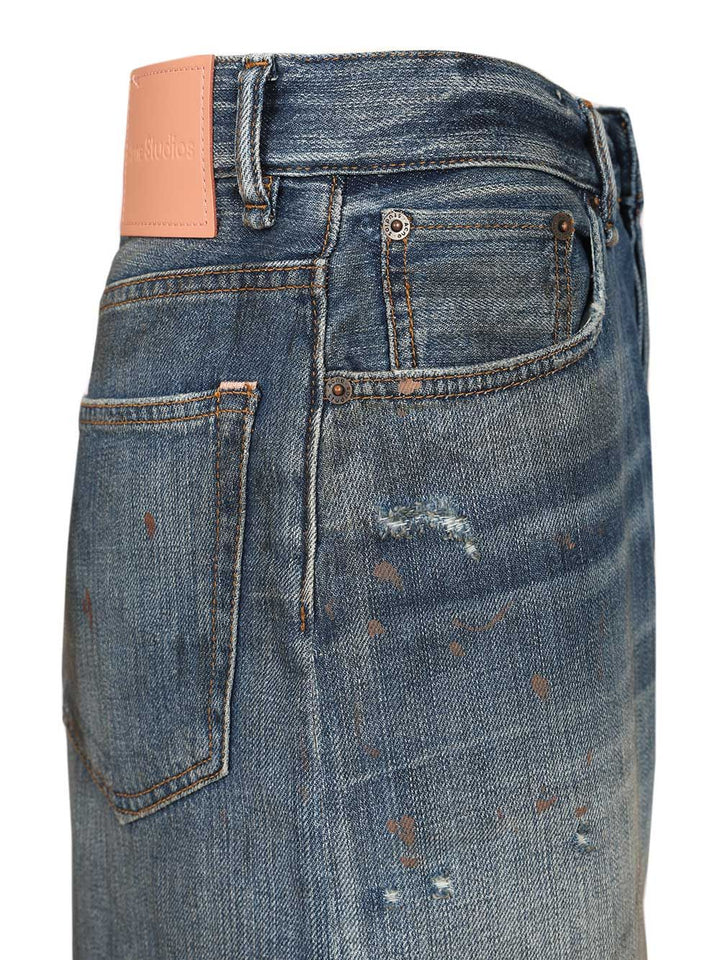 Acne Studios Organic Cotton Denim Shorts Trousers - Blu | 96247939429598868a96e54fb9daf6b216e3d1b2
