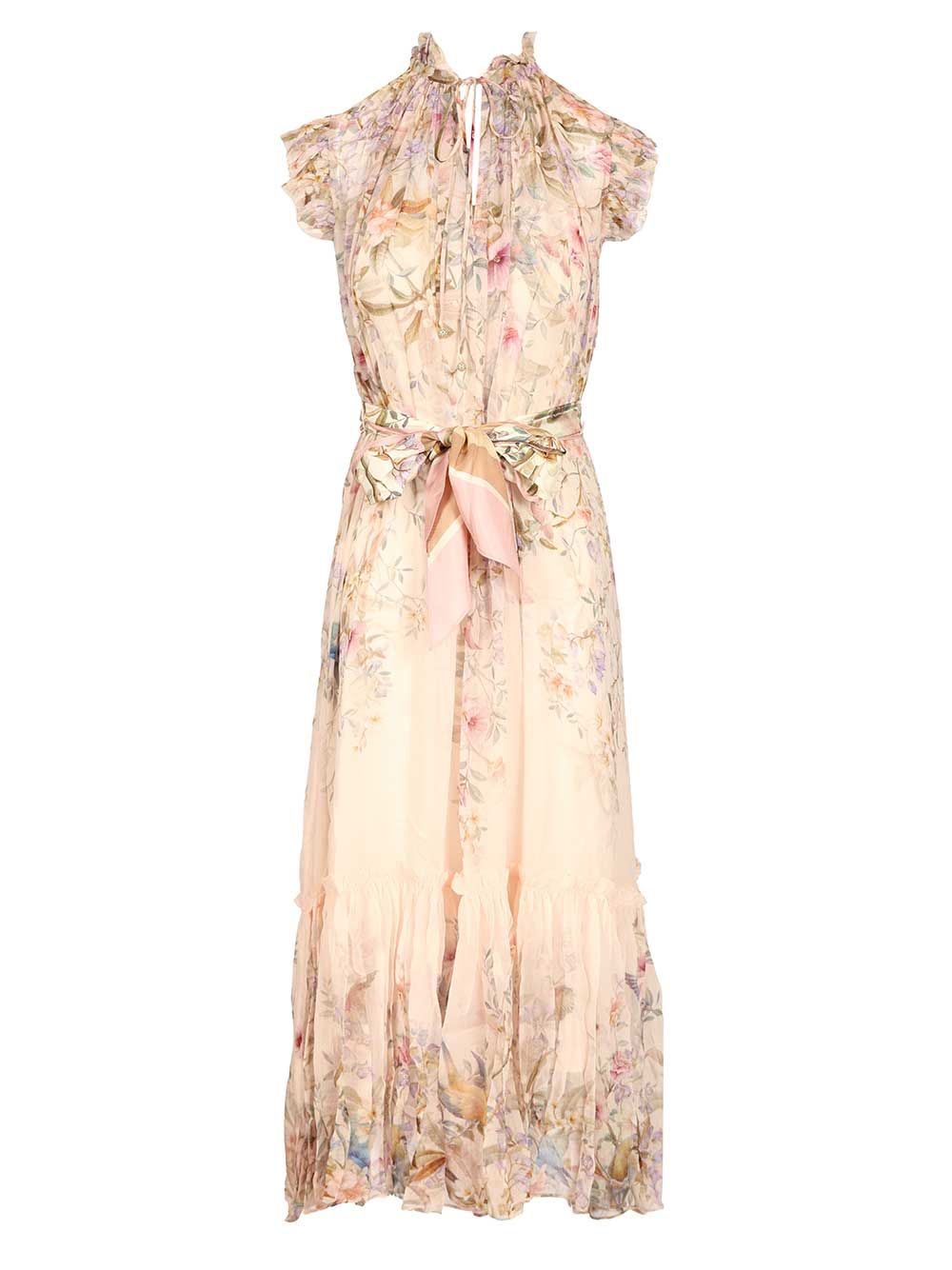 Zimmermann Rebellion Flowing Dress Abiti - Beige | ce681625da4f0dc0f40619cd57ac8df26e7d3243