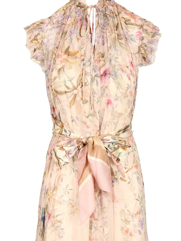 Zimmermann Rebellion Flowing Dress Abiti - Beige | 1d1341e378927a4a0f3978b32656eff4e73b683c