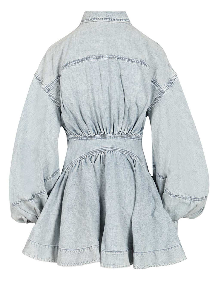 Zimmermann Rebellion Denim Wrap Mini Dress Abiti - Blu | 9b5b14db7f856cc16a039d042f1002dd31a9f0e1