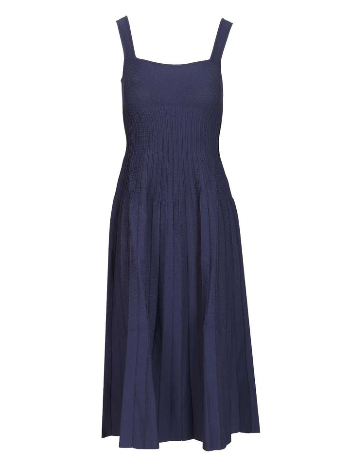 Staud Ellison Midi Dress Abiti - Blu | 6a8d415860e2783430469e8403212f83bd681a0f