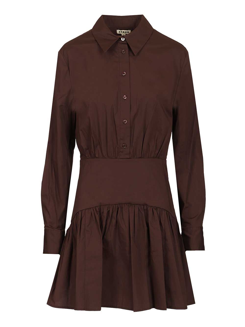 Staud Rocco Mini Dress Abiti - Marrone | 9e1d00638769e5f1065a041a3b9b91c3369cb961