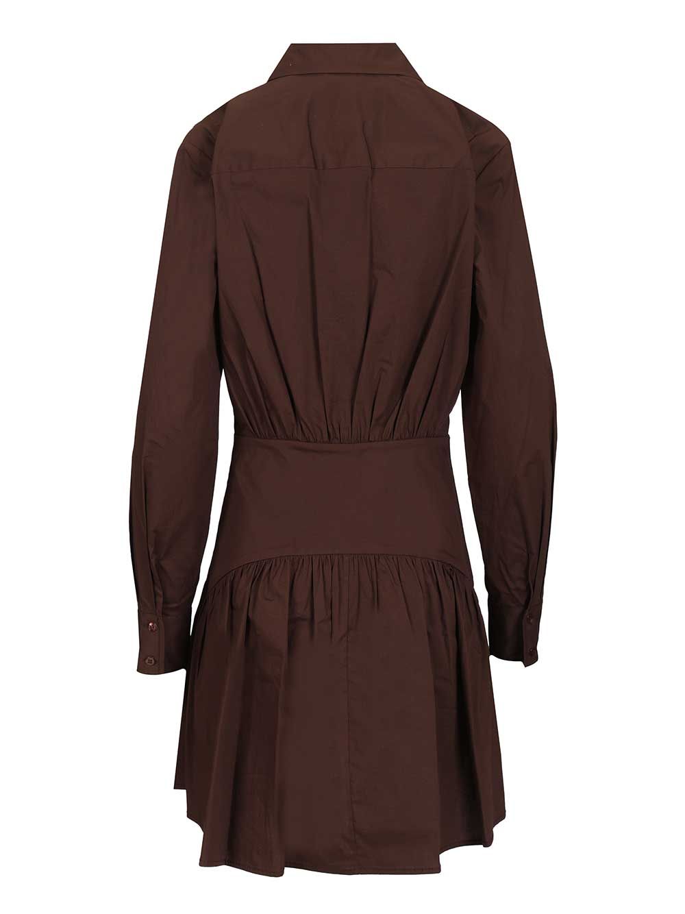 Staud Rocco Mini Dress Abiti - Marrone | 54d55abdfc84ee9727ffa1385b36fda5d369d8e7