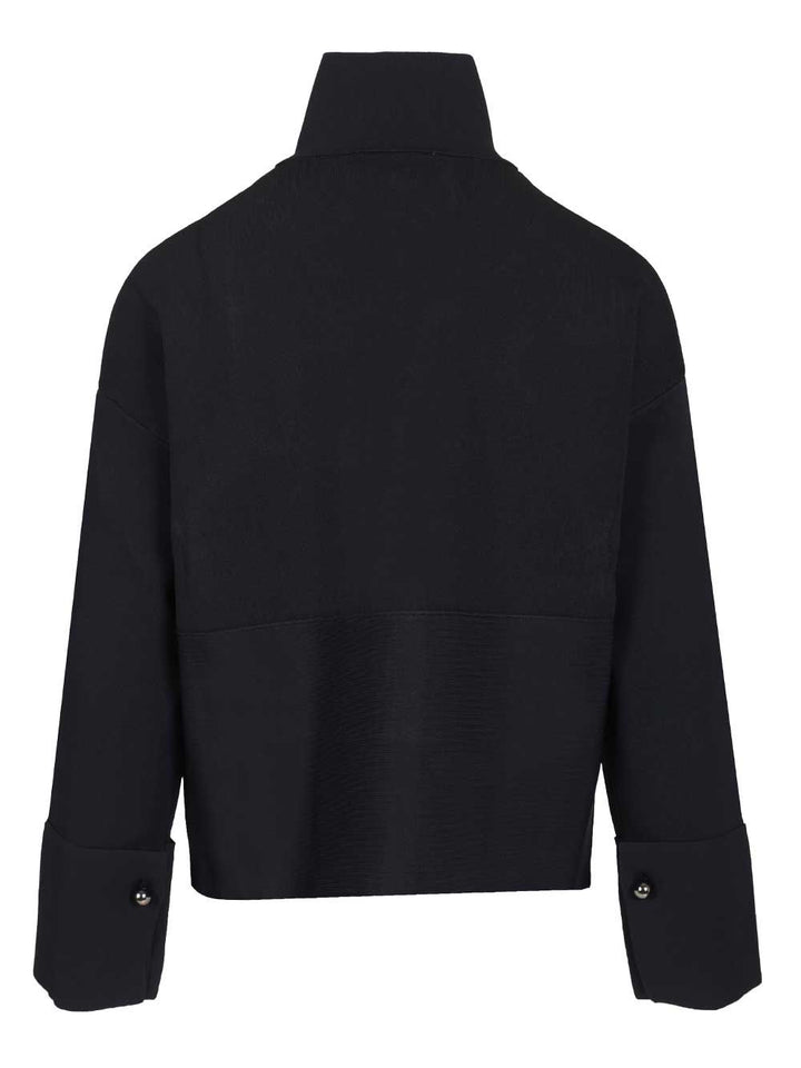 Max Mara Cardigan In Viscose Crepe Sweatshirts - Blu | 481bbe5188eacf2d1ec0b5e0fe5a0042da434dd8