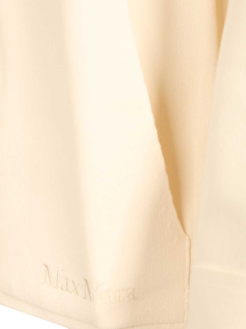 Max Mara Cardigan In Viscose Crepe Sweatshirts - Bianco | 2cfb4054db777778c611d7569d71933a9a34d8f8