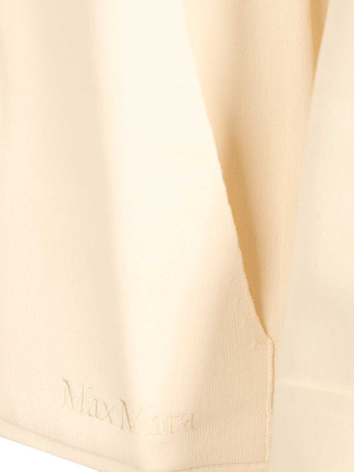 Max Mara Cardigan In Viscose Crepe Sweatshirts - Bianco | 2cfb4054db777778c611d7569d71933a9a34d8f8