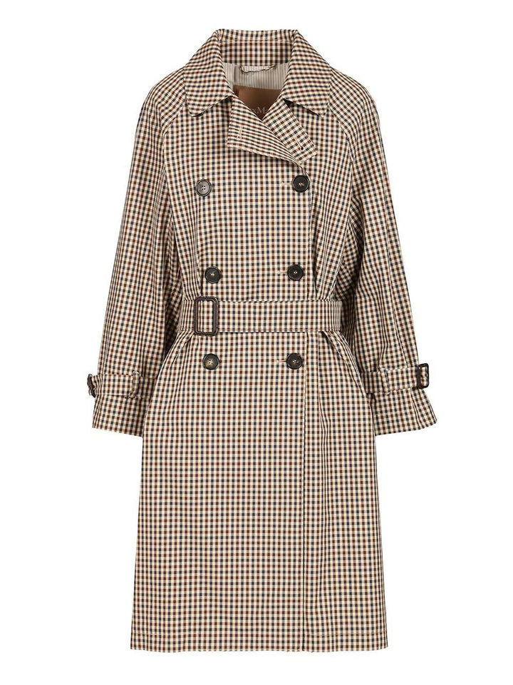 Max Mara The Cube Water-Repellent Twill Trench Coat Coats - Marrone | 2d896b3bfc044b5579bc603707e508973e7201e6