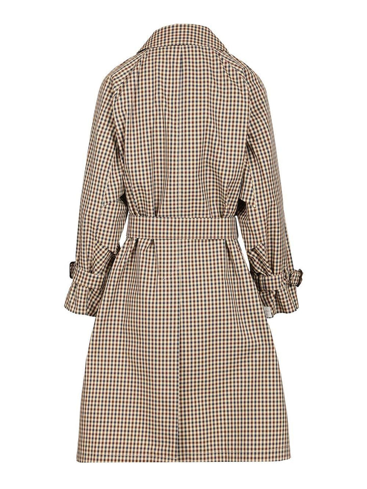 Max Mara The Cube Water-Repellent Twill Trench Coat Coats - Marrone | 2d83b725beed0e694f400b10650838cf93213640