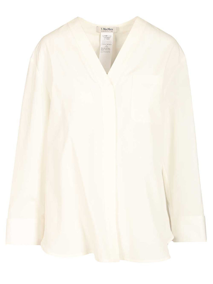 'S Max Mara Chicca Shirt Shirts - Bianco | c4d8272f92dd8bfbb5f7077dfc01f250dfd807fb