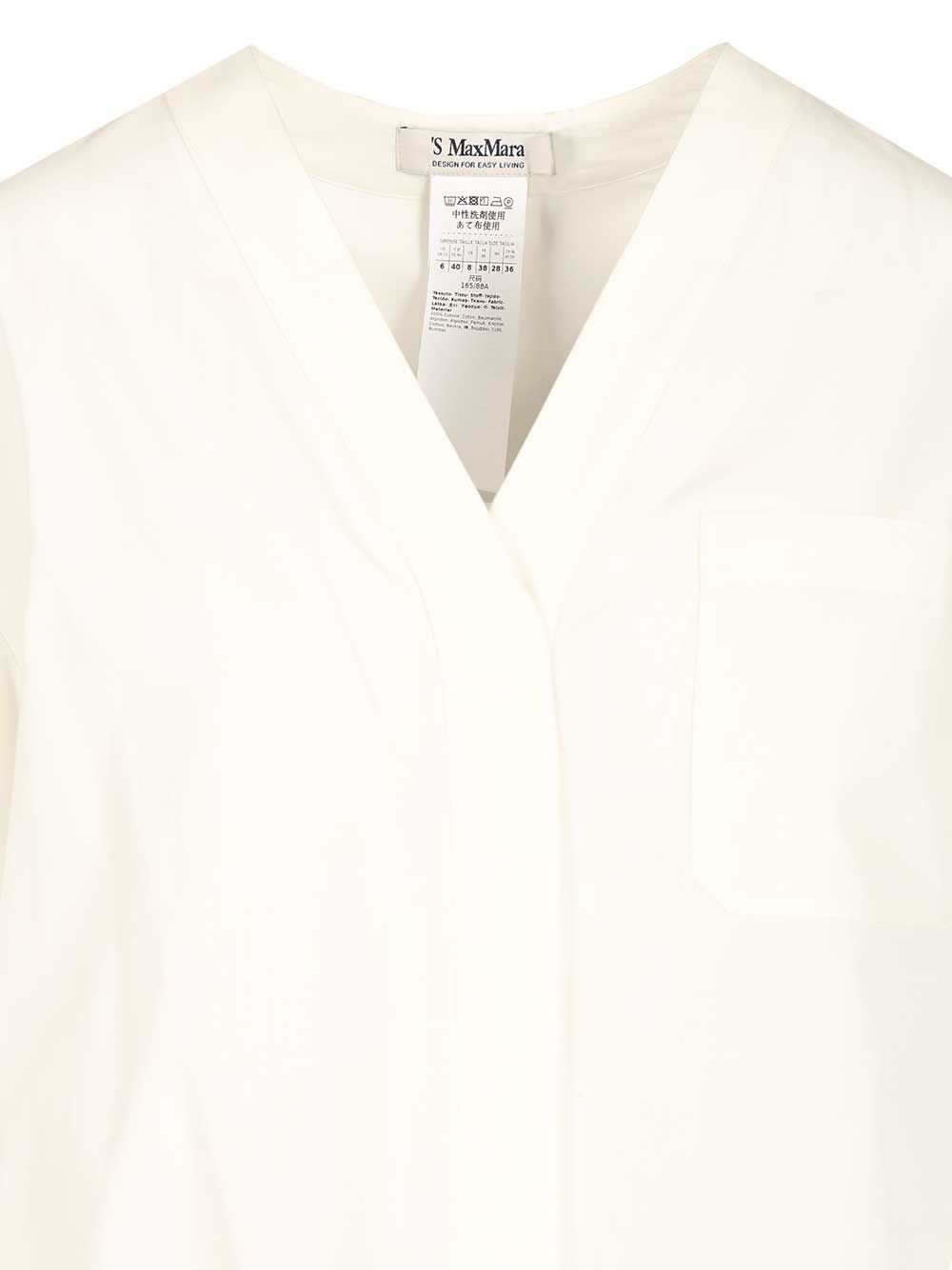 'S Max Mara Chicca Shirt Shirts - Bianco | d47ef346c63523c7357873fa2f72272f3e54481b