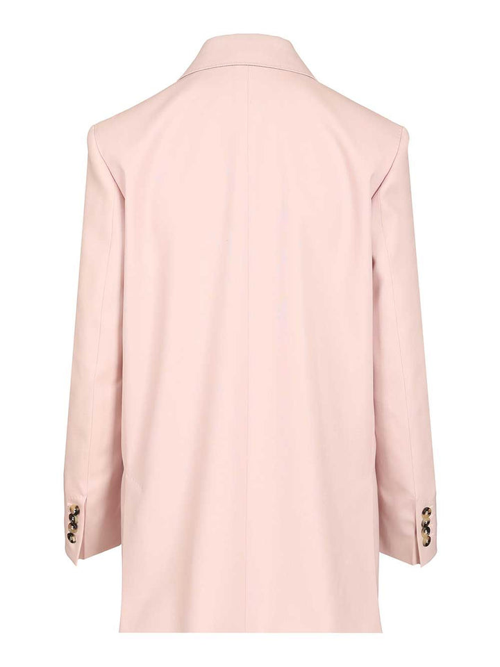 Max Mara Ombrosa Double-Breasted Blazer In Wool, Mohair And Silk Blend Giacche - Rose | 9ae6291ea9304e5cc75433f0153b0e4aa44a2ada
