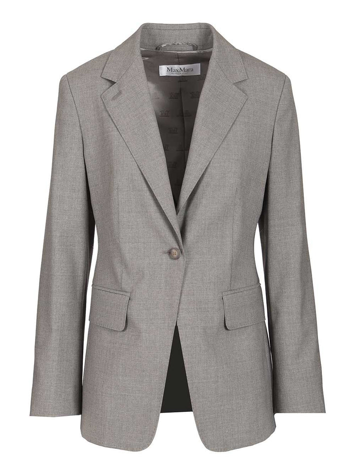 Max Mara Wool Blazer Giacche - Grey | 52cf602a7e18e63bd7c29e7734aced2f4e26ef31
