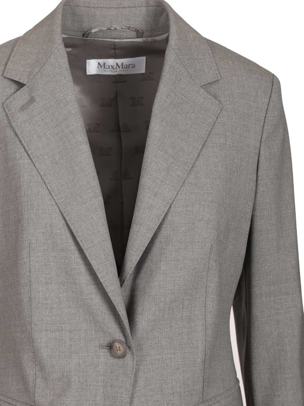 Max Mara Wool Blazer Giacche - Grey | 3b12cedf940b06c4a82468071ea473de7c16e285