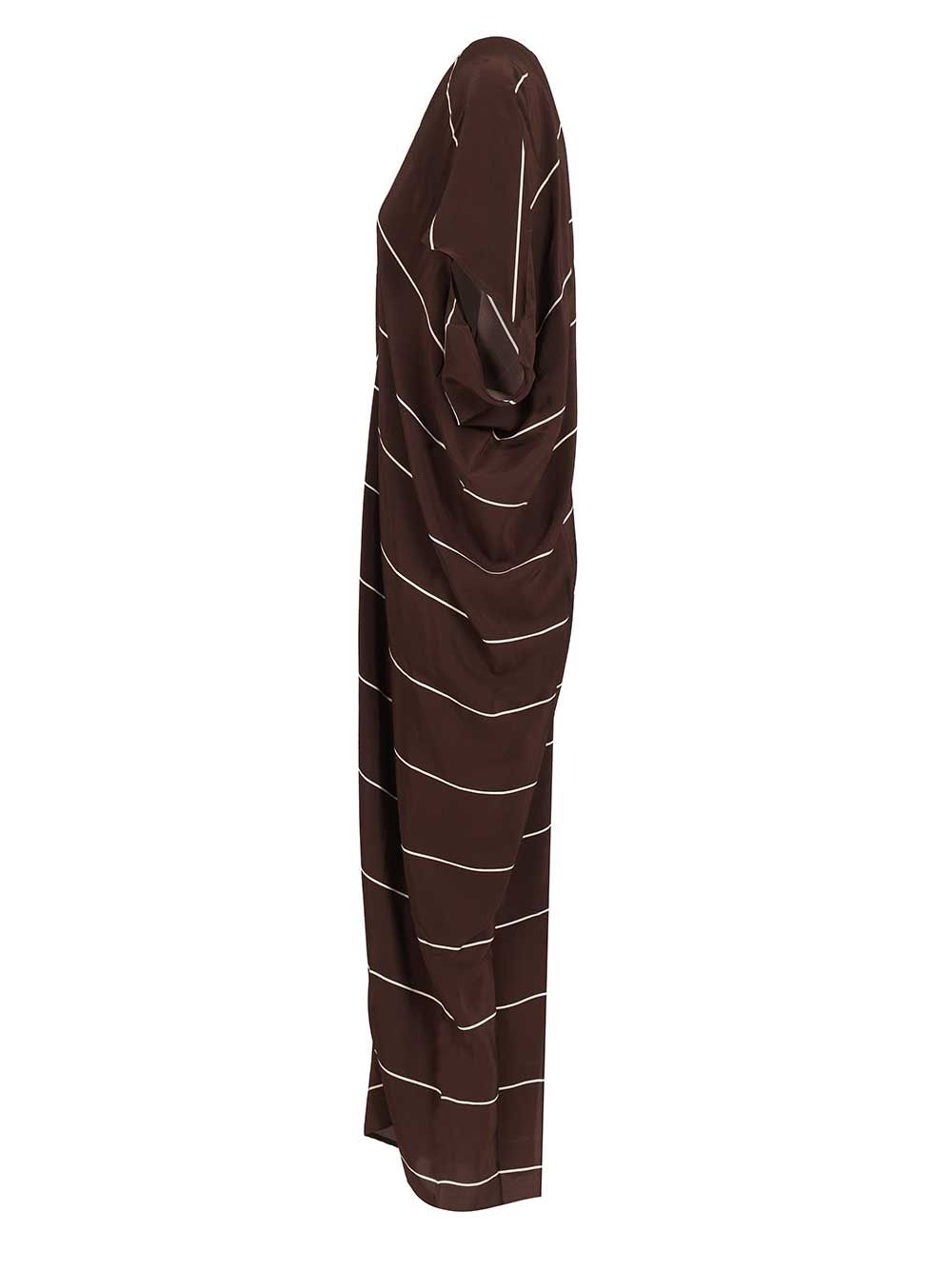 Bondi Born Orta Silk Caftan Dress Swimwear - Marrone | b5fcfbee5153c9a37fcb40c524d35ce36cda7f64
