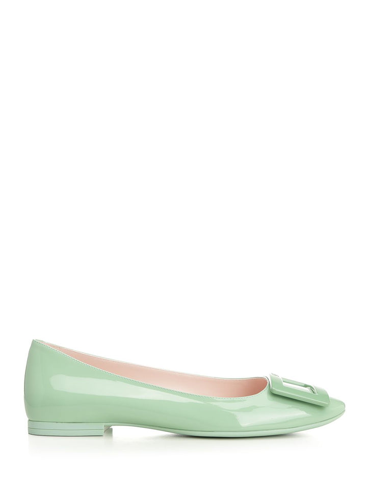 Roger Vivier Patent Leather Gommettine Ballerinas Scarpe basse - Verde | c844142b285af092f9cbdfb9591f59c6722f2f0b