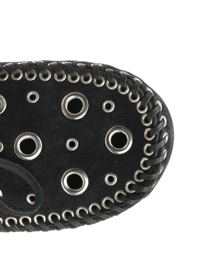 Isabel Marant Suede Eyelets Moccasin Scarpe basse - Nero | 2f28f54334c9d7ccd669f4c9e0141e9b074f696c