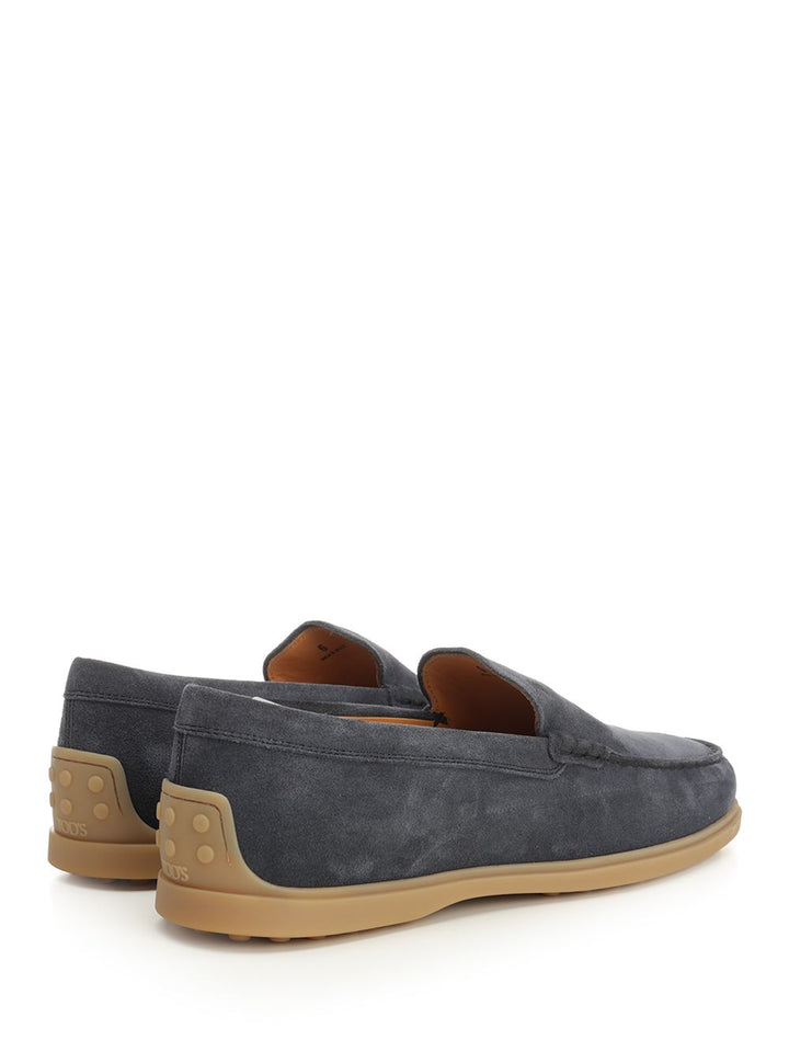 Tod'S Suede Leather Moccasin Slipper Scarpe basse - Blu | 0818d79910ce2d7cc5bfbdd87af2ee9bb5ecd7d6