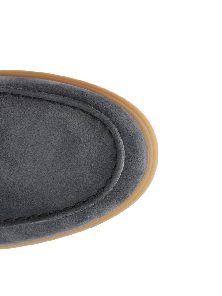 Tod'S Suede Leather Moccasin Slipper Scarpe basse - Blu | 2a1f813569d87ee2e0f29eaf341bf29e3b38af56