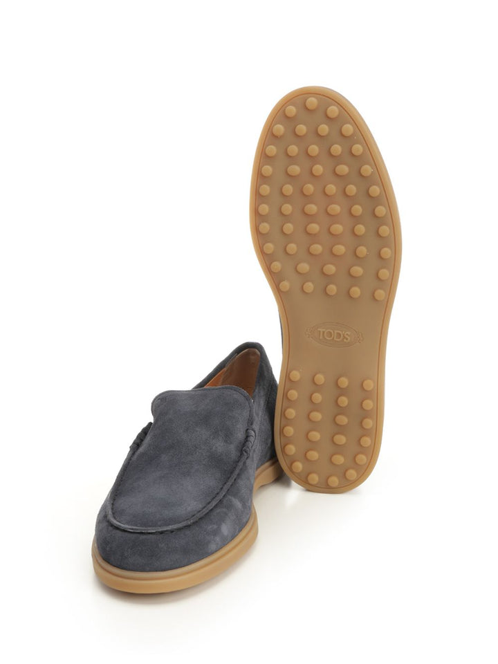 Tod'S Suede Leather Moccasin Slipper Scarpe basse - Blu | a12616c681f8a59f2ee462c6a8dafa13c7f27de9