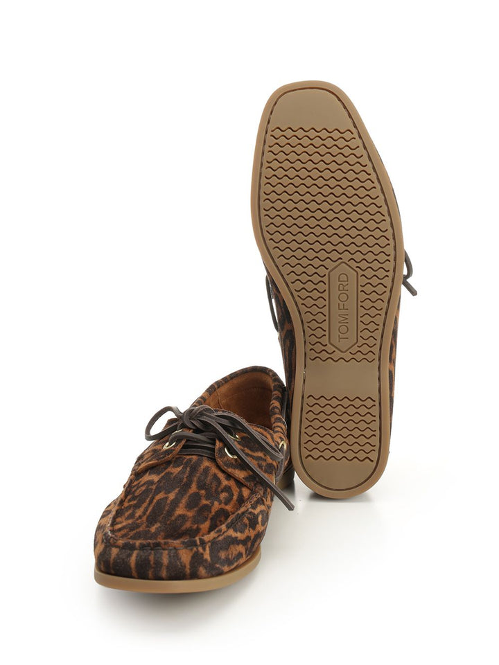 Tom Ford Suede Boat Shoes Scarpe basse - Animalier | 2f28066eab598e9a47c6d799e5873fdf17ca70e7