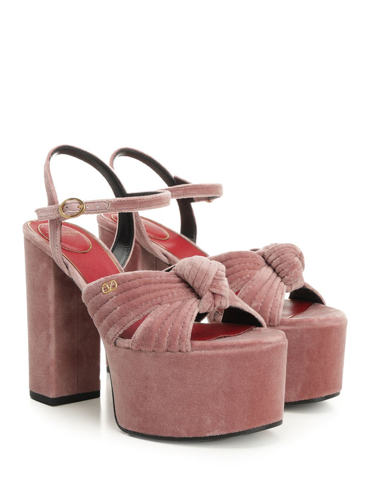 Valentino Garavani Crasher Platform Sandal Sandali - Rose | a2976a9f7a50ae561bca0cb4165477a020c8b407
