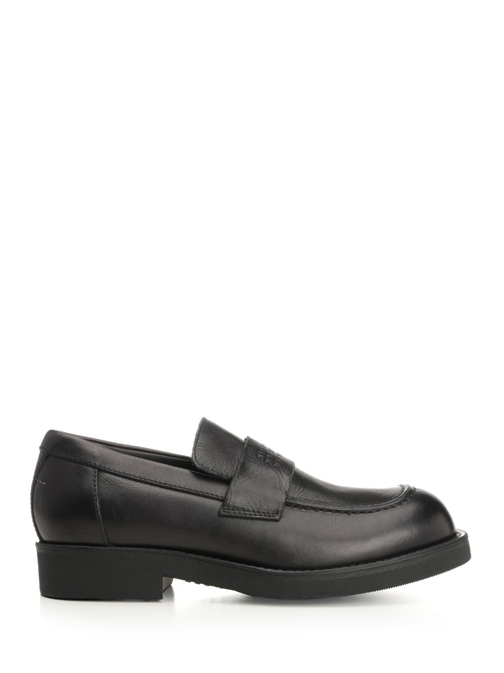 Mm6 Maison Margiela Moccasin With Visible Stitching Scarpe basse - Nero | a6dd1945023537930b24bb6dfe2cd249e92b3057