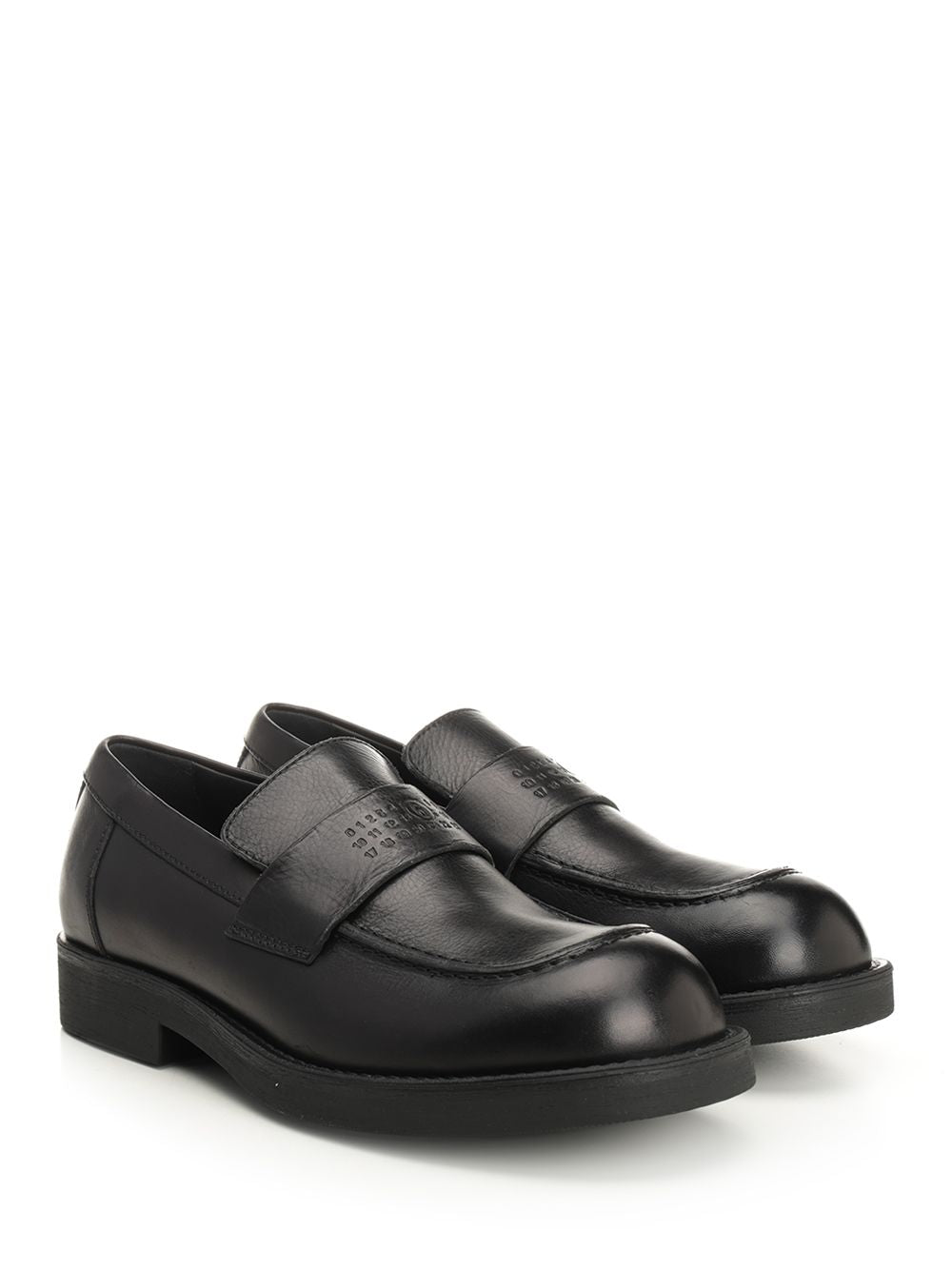 Mm6 Maison Margiela Moccasin With Visible Stitching Scarpe basse - Nero | 659d19e561223ae6363c2972d4a7c167881b2ded