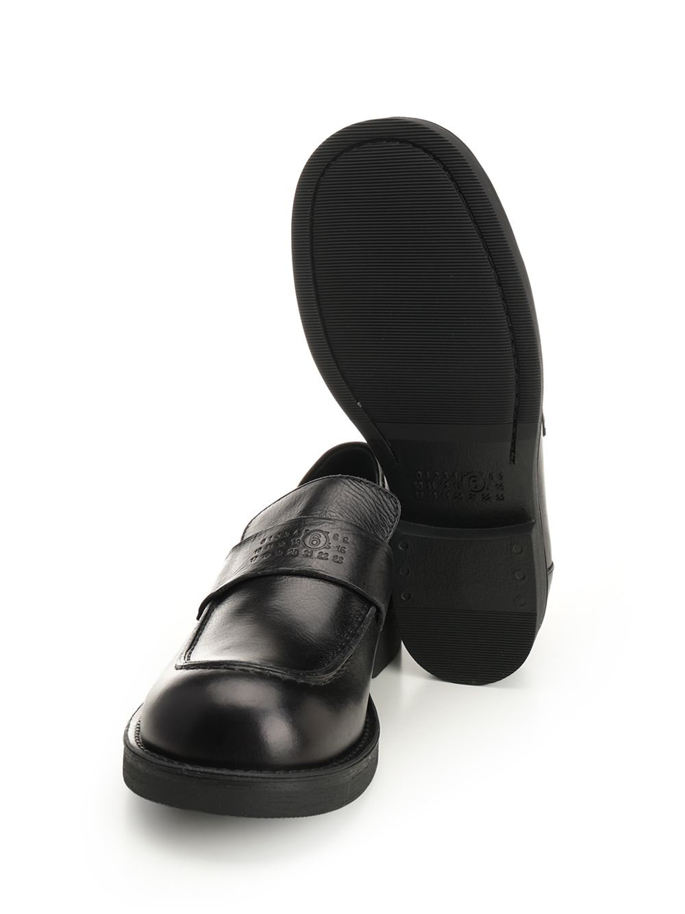 Mm6 Maison Margiela Moccasin With Visible Stitching Scarpe basse - Nero | 5423054c0d7d7dbc7fef2094512474d65944766d