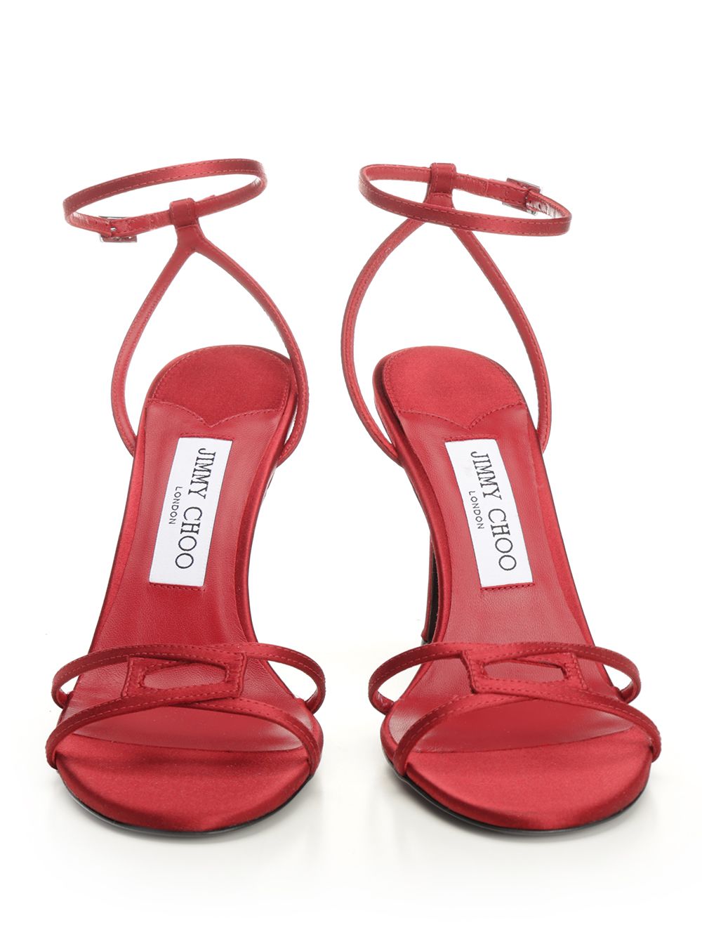 Jimmy Choo Leo 100 Sandali - Rosso | 07981b72d710ad18ff424628723fe20e5d73841b
