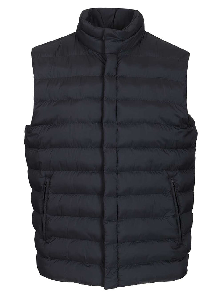 Herno Padded Vest Coats - Blu | f647c3b6c3990cdc76e89a10080b657a96b3b881