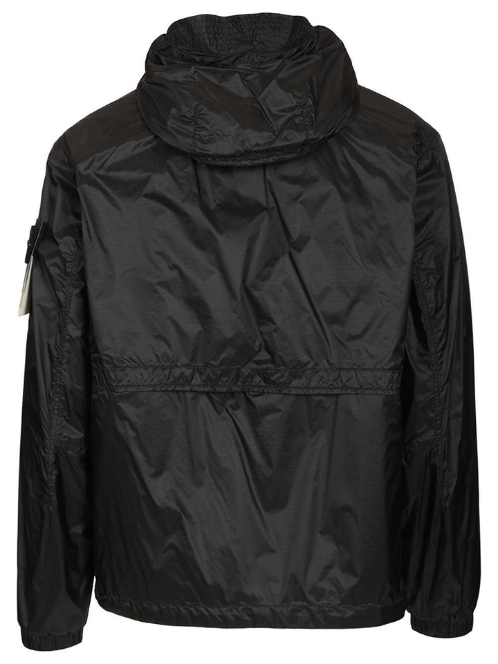 Stone Island Ripstop Nylon Hooded Jacket Giacche - Blu | 0bec2a475cd96261d113f5d8ccc551adbb0048b2