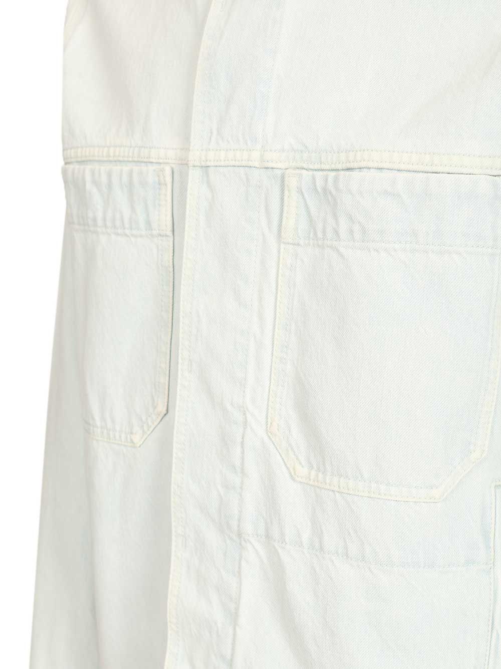 Stone Island Denim Research Coach Jacket In Ultra Bleached Denim Giacche - Light blue | 09fe04b29012dc3f2316f71195a2b356a72d6ab0