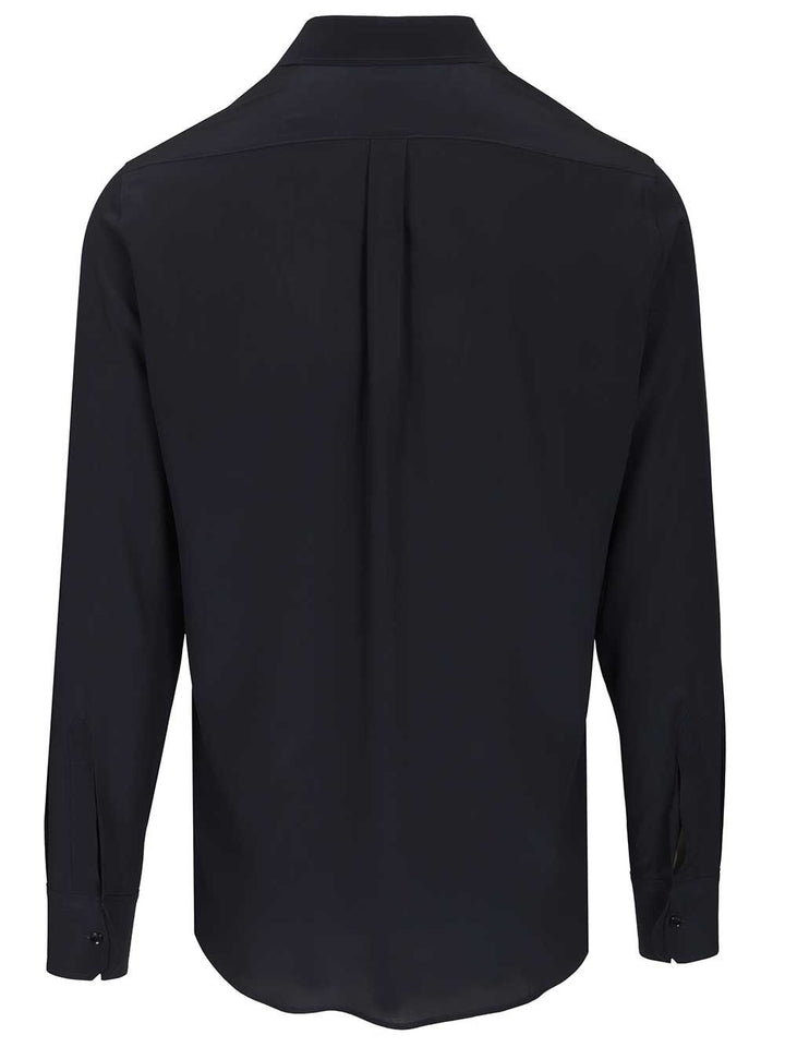 Dolce & Gabbana Formal Shirt In Silk Crepe De Chine Shirts - Blu | 39160aafdcdbc54af6c810afe94f9e7006ef2aa3