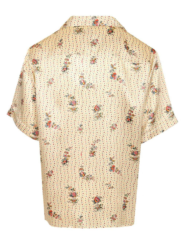 Valentino Garavani Papier Floral Bowling Shirt Shirts - Beige | 0da51c3ca8faa51b75a898dcbdb3b0dc254e92de