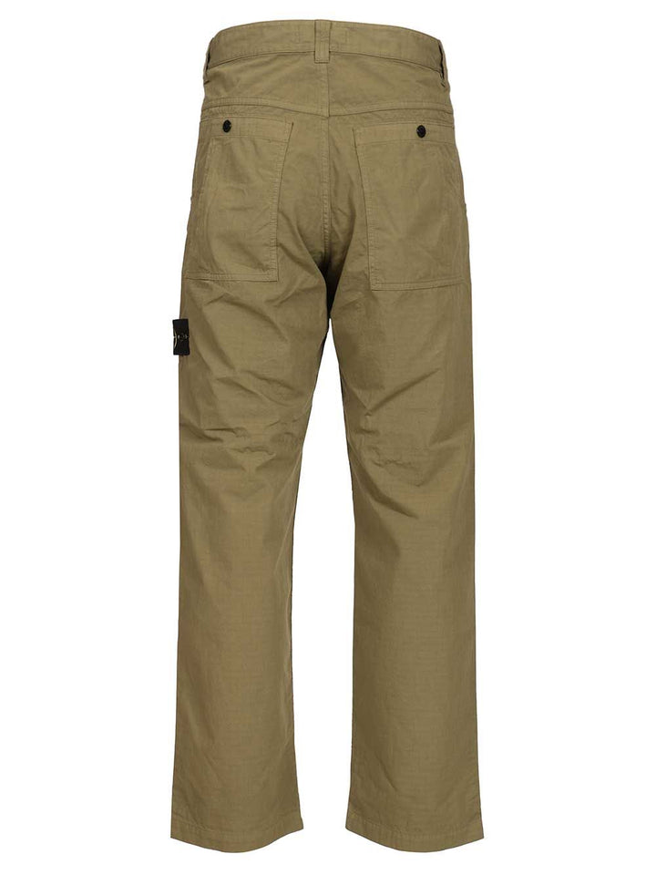 Stone Island Organic Cotton Ripstop Chino Trousers - Verde | ba10456e749cf54d35f609eb1ac3a53e63c9204c