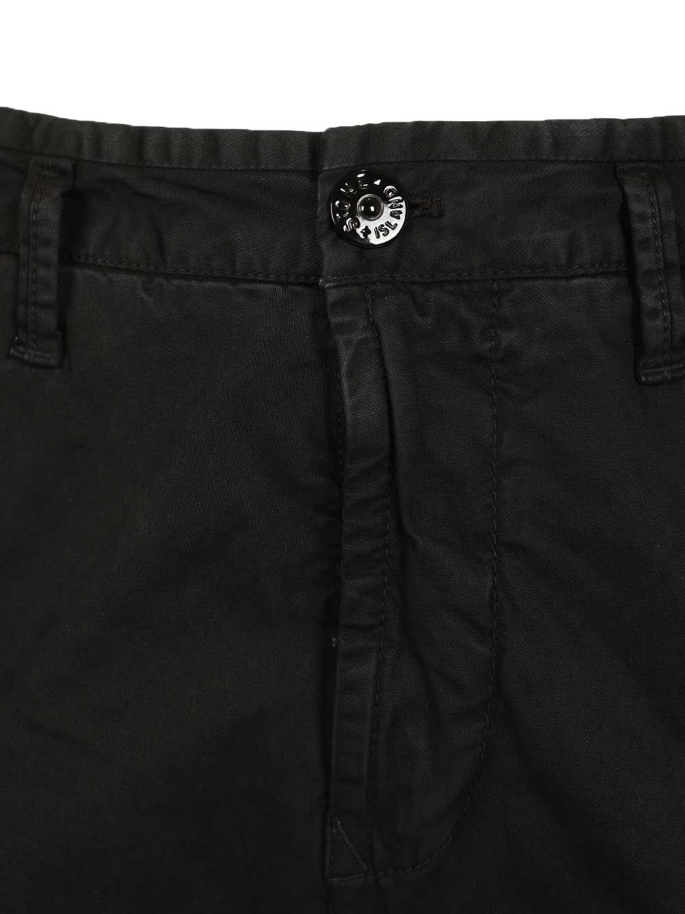 Stone Island Cargo  In Broken Cotton Twill Trousers - Nero | 72fdbed0144f30e738e6bd8d519d60841e5d78ce