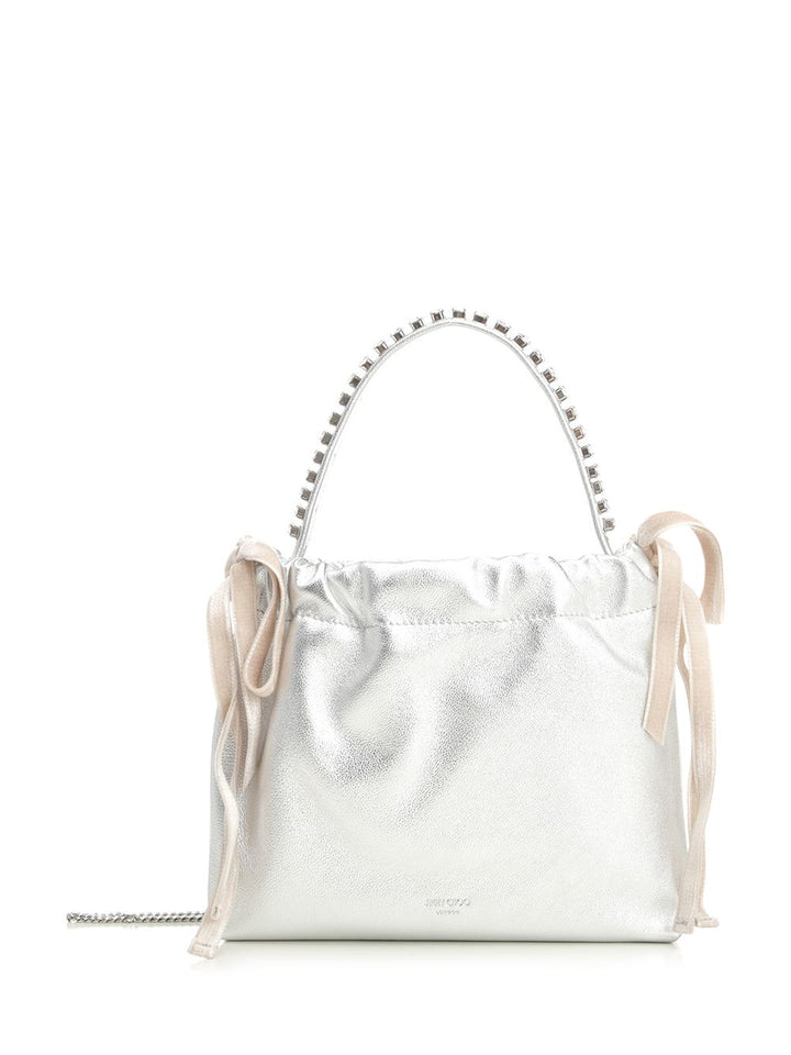 Jimmy Choo Mini Drawstring Bag Handbags - Silver | e0d29955cfb3d14d8d170fdf5c6b2802fc891994