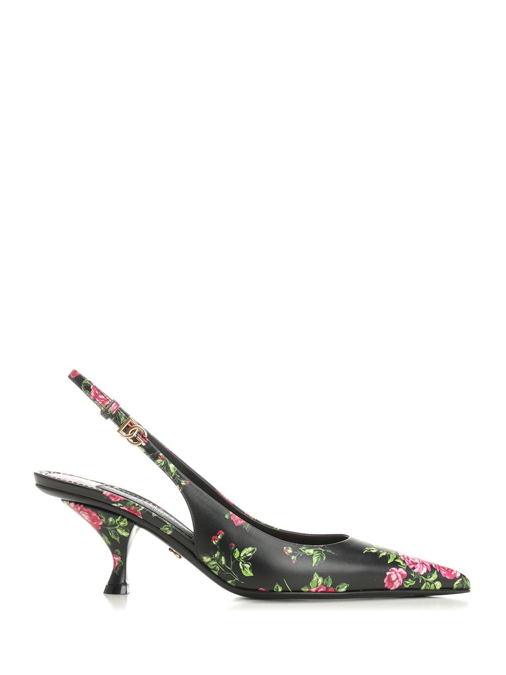 Dolce & Gabbana Lollo Slingback In Printed Leather Decollete - Multicolor | c85840e29ce15eb874ed52140b31e06af5def1ae