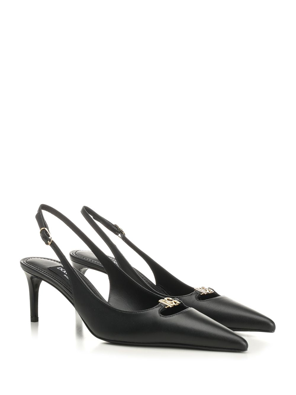 Dolce & Gabbana Slingback In Nappa Decollete - Nero | e82830ea27631bb0d2a6645858c1b1a5a73c1521