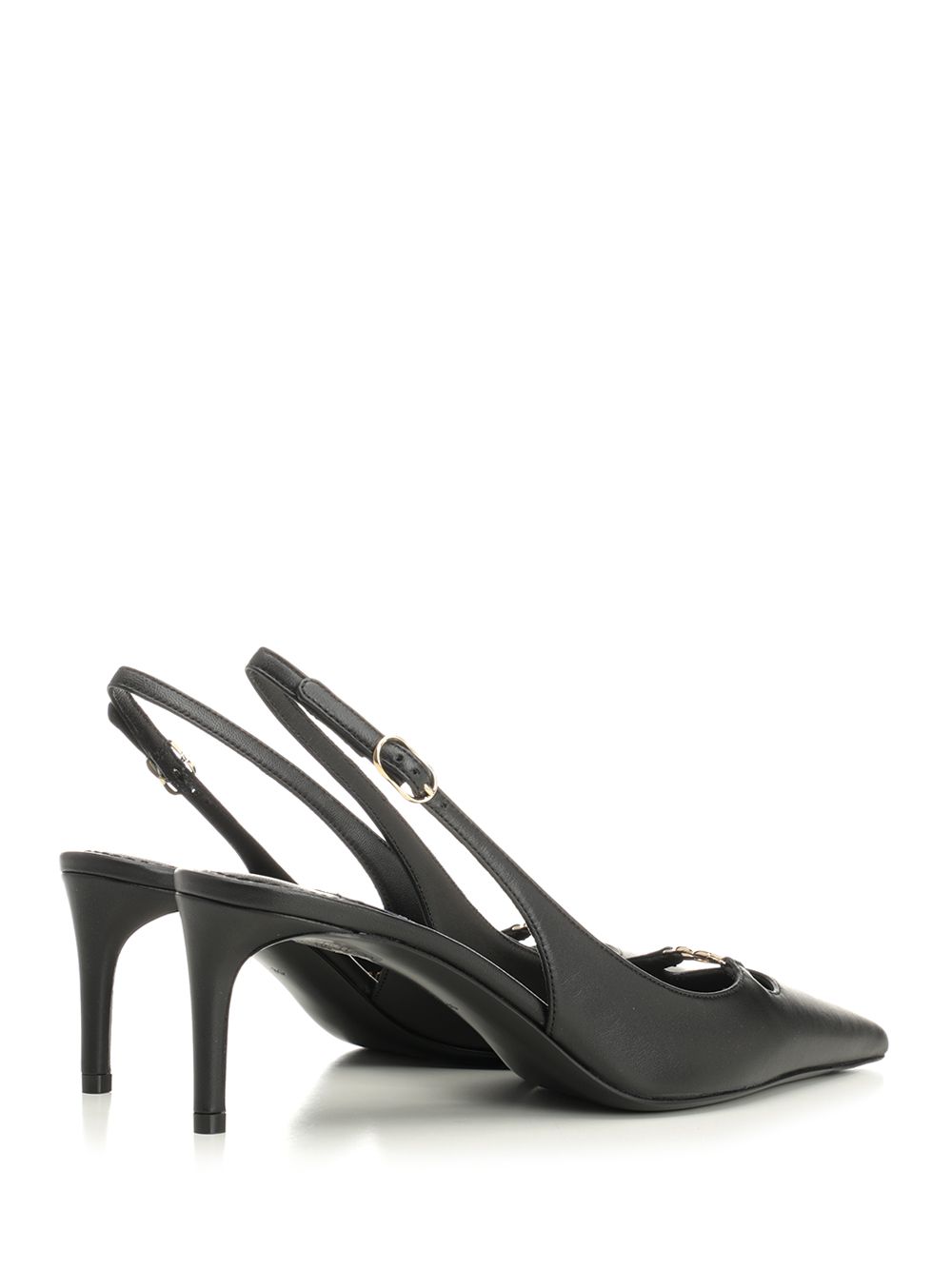 Dolce & Gabbana Slingback In Nappa Decollete - Nero | 048bdf86b86698beb4372cab005aefbfa965a30c