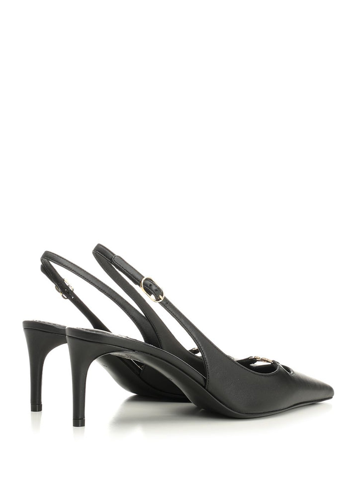 Dolce & Gabbana Slingback In Nappa Decollete - Nero | 048bdf86b86698beb4372cab005aefbfa965a30c
