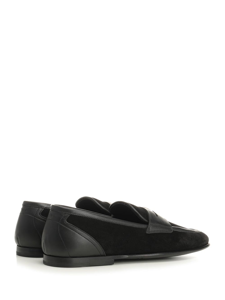 Dolce & Gabbana Ariosto Slipper Scarpe basse - Nero | 1a90fbfca446c586d5b5f95ecefcfe1d8c6e85aa