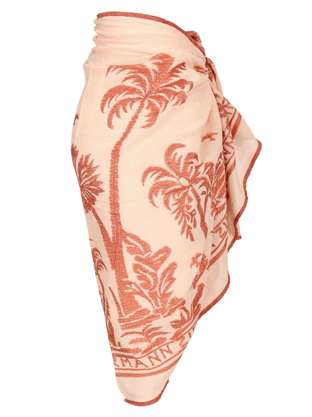 Zimmermann Cotton Sarong In Powder Pink Gonne - Rose | 8a0aad3c40c94c010d65728d4849ae4d5d472fab