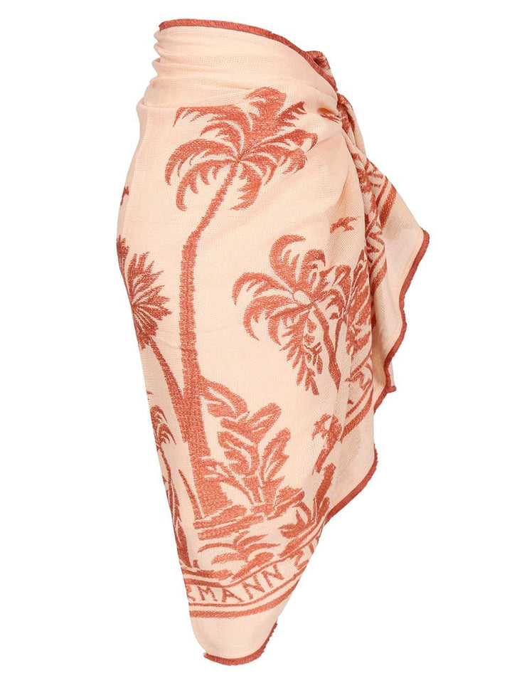 Zimmermann Cotton Sarong In Powder Pink Gonne - Rose | 8a0aad3c40c94c010d65728d4849ae4d5d472fab