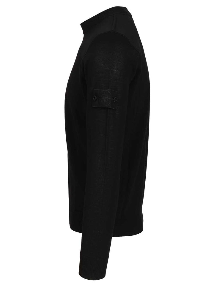 Stone Island Crew Neck Sweater Knitwear - Nero | f35bc55c813eb414d48baf3393ad6956371fc821