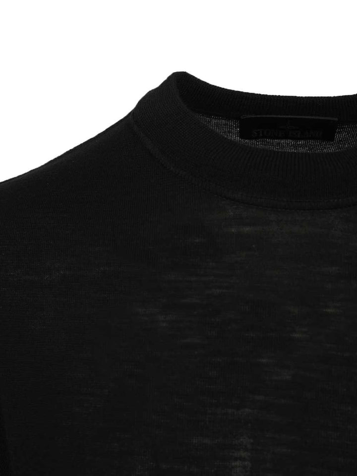 Stone Island Crew Neck Sweater Knitwear - Nero | b7a5abcb9c0574d146f0990a2ed344535ffde7f7