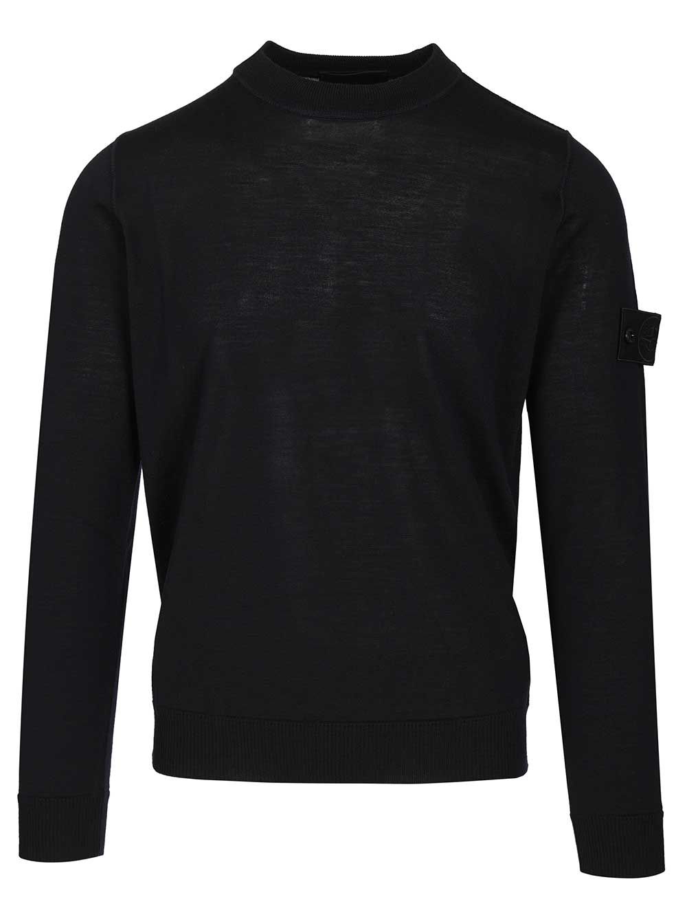 Stone Island Crew Neck Sweater Knitwear - Blu | fbc585694773cdc997836c6ca4a58de9b2238619