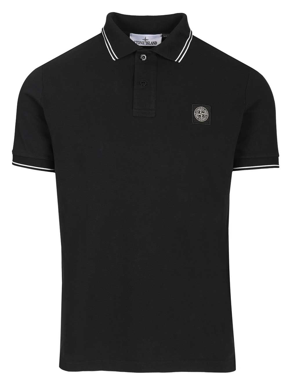 Stone Island Organic Cotton Polo shirt - Blu | 8d9f3574f795416b474b1e11ccd91b8322e8508c