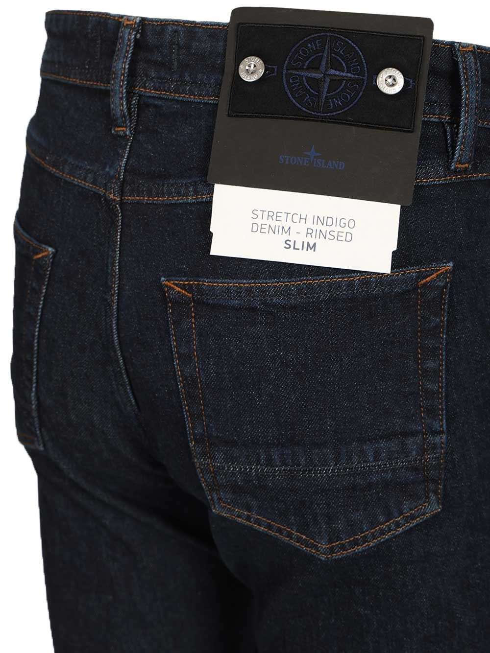 Stone Island Denim Research Stretch Jeans - Blu | ce7c37347fbe0fc7d9ff5236708df71254979d12