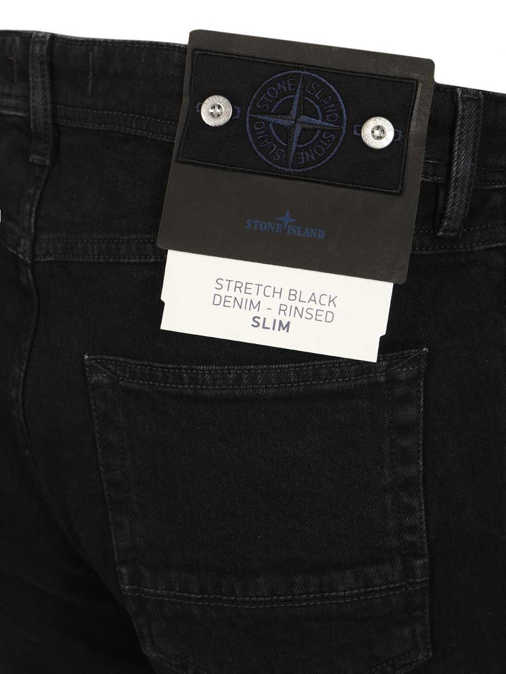 Stone Island Denim Research Stretch Jeans - Nero | 3f99594b183c9f238aa02ce0c20af09cc48c3731